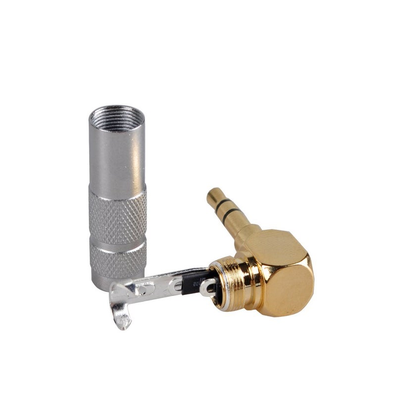 HTTX 3.5mm Audio Stereo Male Jack Soldering Repair Replacement Adapter for TRS Headphone Gold Plated - Image 3